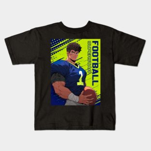 American Football Superstar - Anime Wallpaper Kids T-Shirt